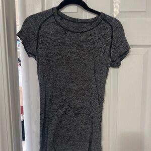 lululemon athletica Charcoal Short Sleeve Tee